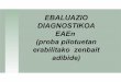 Ebaluazio Diagnostikoa: item liberatuak