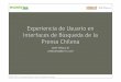 Diarios de Chile: experiencia del usuario y buscadores - SMX Santiago de Chile 2007
