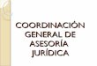 Coordinación general de asesoria juridica