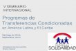 REP. DOMINICANA - Programa Solidaridad - Transferencias condicionadas