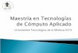 Presentación Promocional de la Maestría en Tecnologías de Cómputo Aplicado de la Universidad Tecnológica de la Mixteca 2013