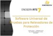 Software Universal para pruebas a Relevadores de Protección