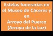 Estelas en el museo de Cáceres (En especial de Arroyo de la Luz y el 'extraterrestre')