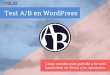 Test A/B en WordPress - Cómo sacarle más partido a tu web basándote en datos y no opiniones [Antonio Villegas - @avillegasn]