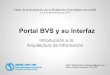 La arquitectura de información del Portal BVS