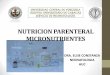Nutricion parenteral – electrolitos, vitaminas y oligoelementos