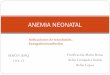 Anemia neonatal. Indicaciones de transfusión y exsanguinotransfusión