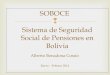 EL ACTUAL SISTEMA DE PENSIONES DE BOLIVIA