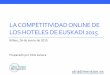 Competitividad online de los hoteles de Euskadi