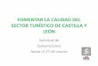 Subvenciones Calidad Sector Turístico de Castilla y León