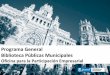 Programa General de Bibliotecas Públicas Madrid 2015