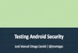 Testing Android Security