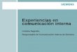 Experiencias en Comunicación Interna