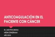 Anticoagulación en el paciente con cáncer