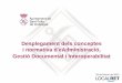 Desplegament dels conceptes i normativa d’eAdministració, Gestió Documental i Interoperabilitat