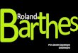 ¿Quién fue Roland Barthes?