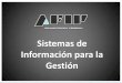 AFIP Sistemas de Información para la Gestión