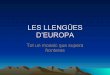 Les llengües a Europa