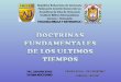DOCTRINAS DE LAS ASAMBLEAS DE DIOS DE VENEZUELA (N° 14, 15, 16)