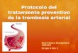 Trombosis. Prevención
