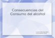 Consecuencias del consumo del alcohol