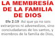 La membresía de la familia de dios