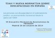 TDAH y nueva normativa sobre discapacidad en España. Fulgencio Madrid