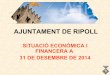 RIPOLL, Situació econòmica Ajuntament a 31-12-2014