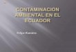 Contaminacion ambiental en el ecuador