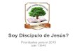 Soy un discipulo de Jesús?