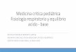 Fisiología respiratoria en medicina critica pediátrica