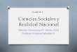 Clase N°1: ciencias sociales y realidad nacional