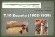 T10. España de 1902 a 1939