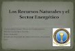 Los recursos naturales y el sector energético