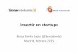 Invertir en startups (26 Feb 2015)