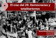 El Crac del 29. Democracias y totalitarismos (Tema 9)