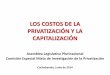 Costos privatización y capitalización junio