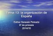 Tema 13: La organización de España