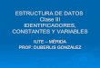 Clase III Estructura de Datos IUTE - Mérida