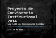 Proyecto de convivencia institucional IE 24 de Mayo