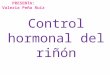 Control hormonal del riñón