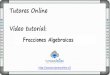 Fracciones Algebraicas - Clases de matemáticas - Tus Matemáticas Online