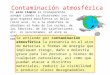 Contaminacion atmosférica y cambio climático