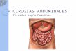 Cirugias abdominales