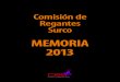 Comision de Regantes Surco  Memoria 2013