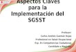 Aspectos Claves para la Implementación del SGSST