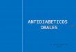 Antidiabeticos orales