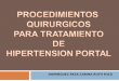 Tratamiento quirurgico de la hipertension portal