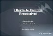 OFERTA DE FACTORES PRODUCTIVOS