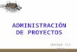 Administración de proyectos